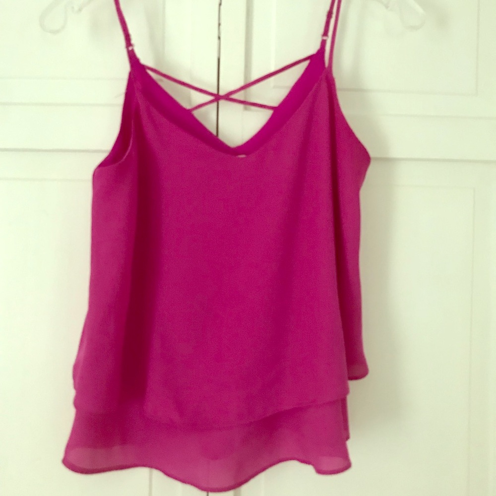 Deep pink tank top